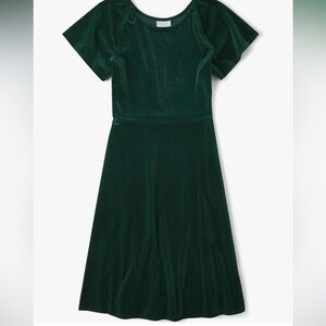 The Children’s Place women’s L green velour holiday dress